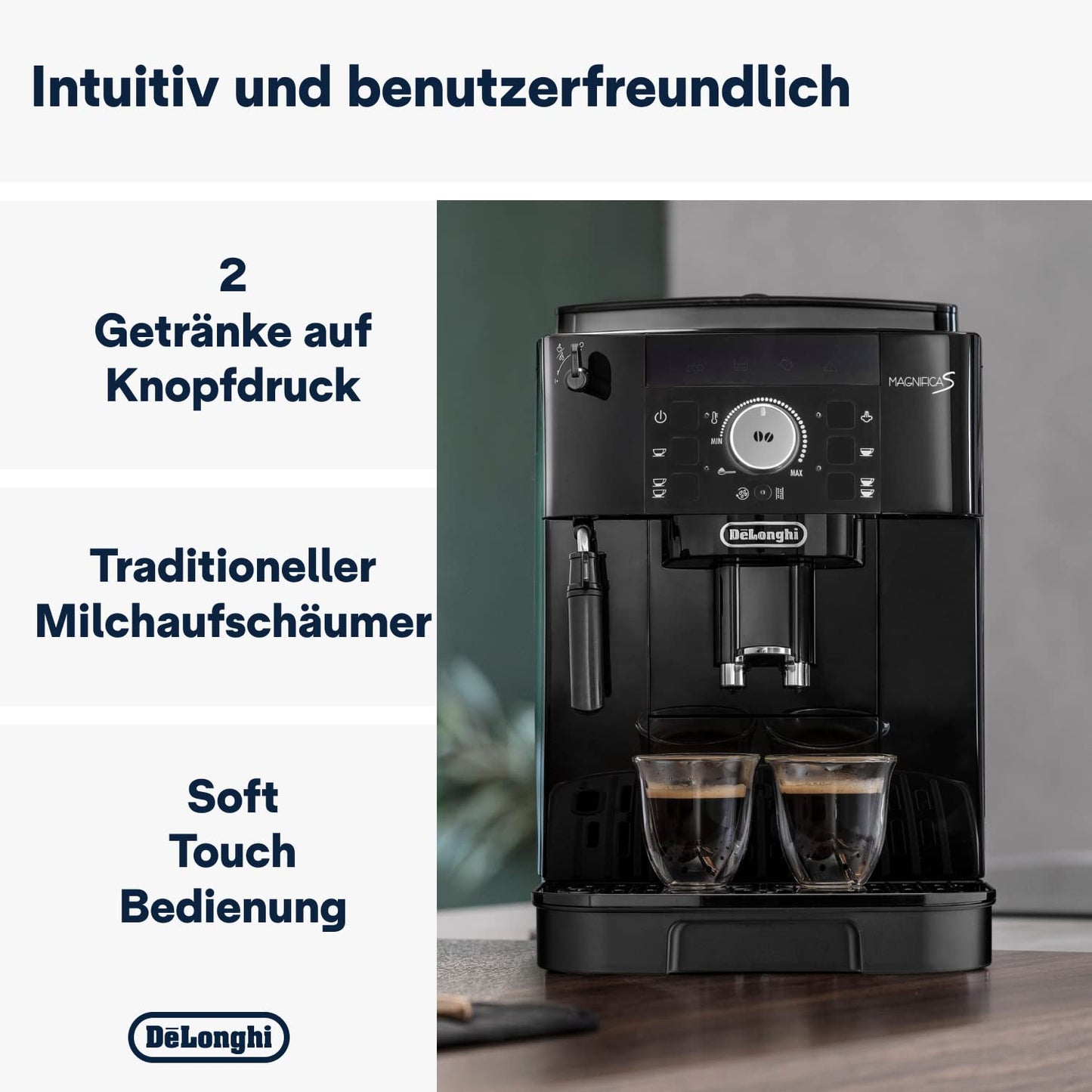 De’Longhi Magnifica S Perfetto Kaffeeautomat – Schwarz
