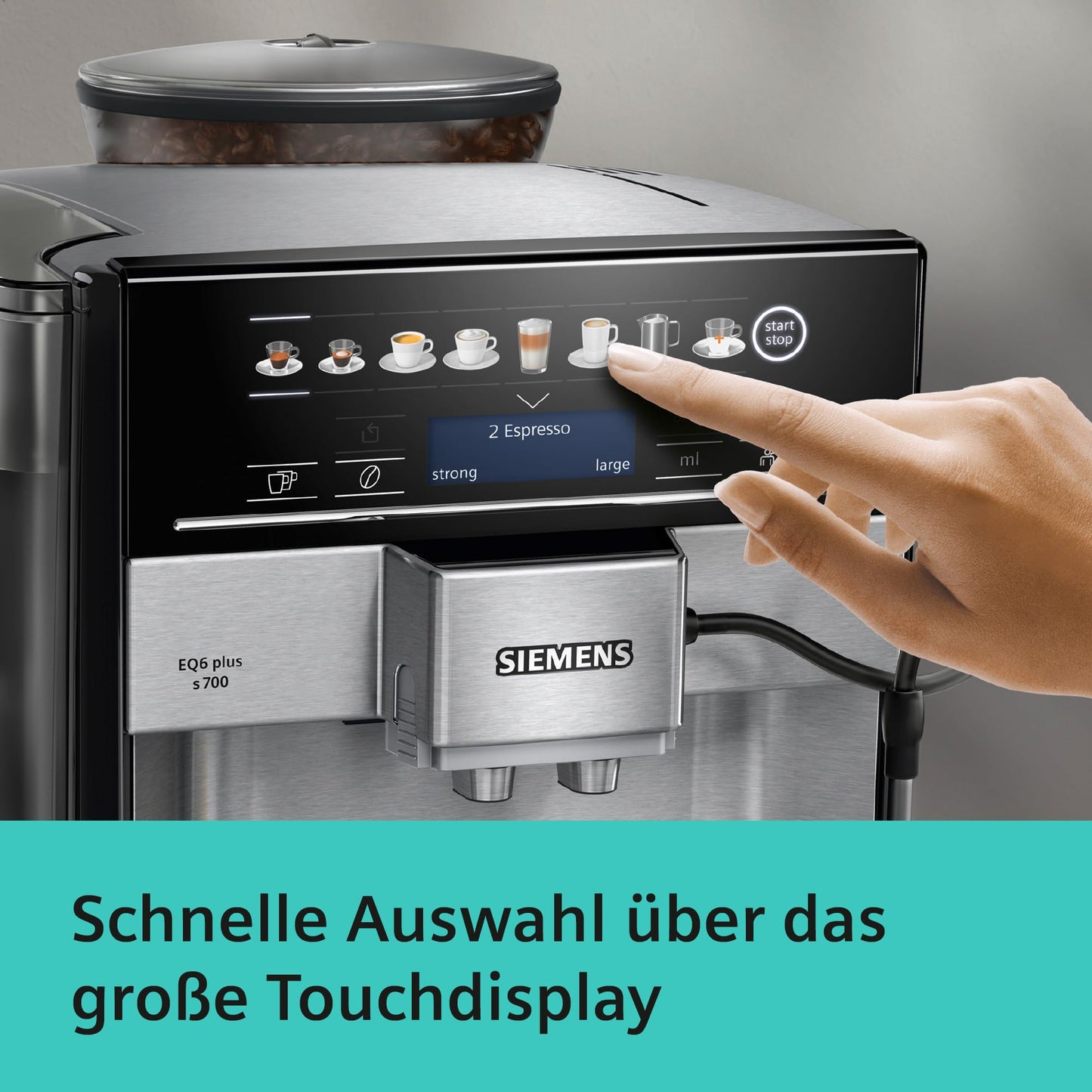 Siemens EQ6 Plus S700 Kaffeeautomat – Edelstahl
