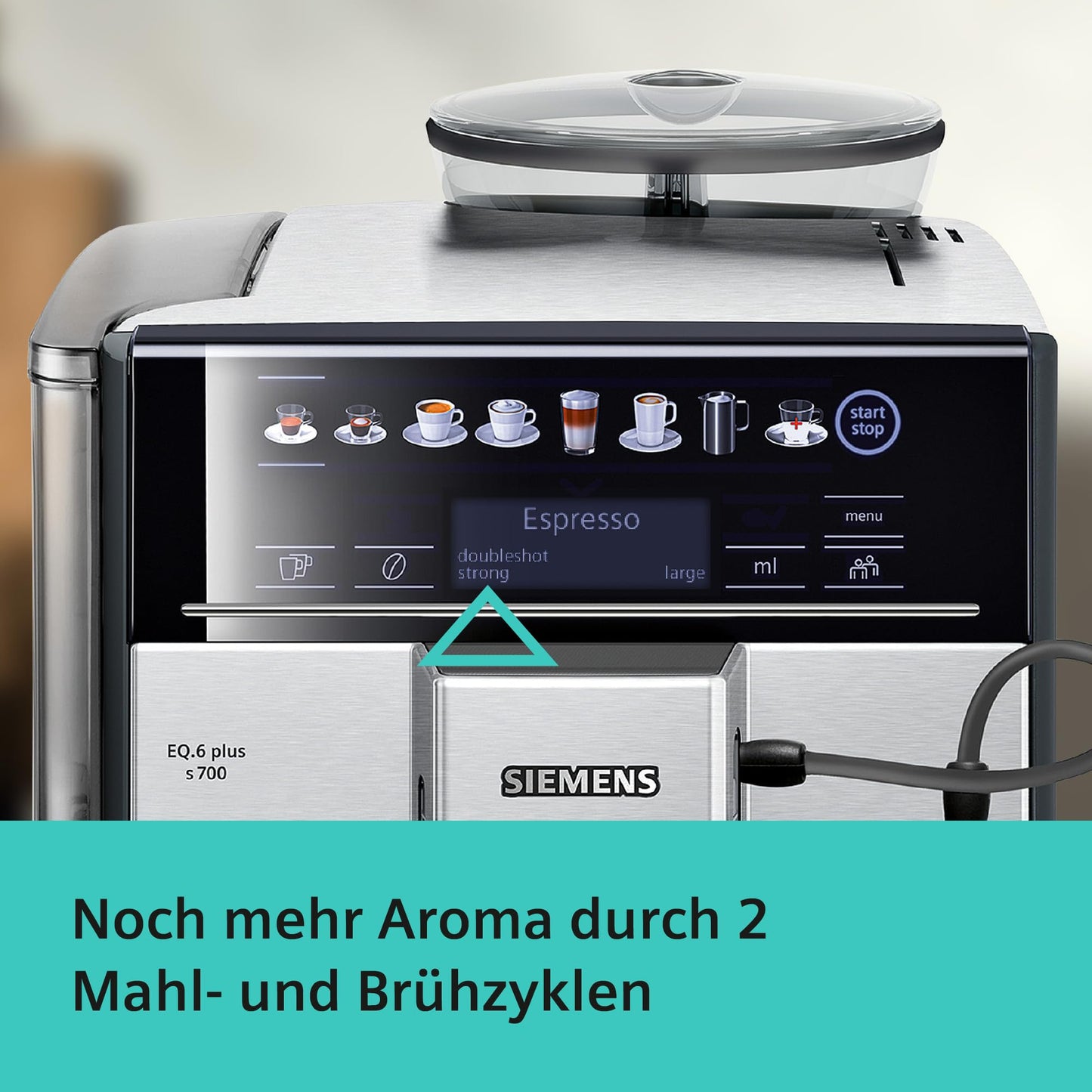 Siemens EQ6 Plus S700 Kaffeeautomat – Edelstahl