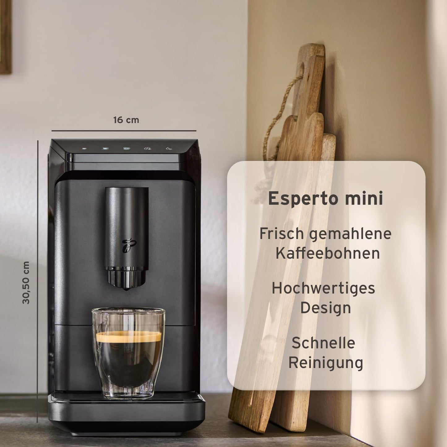 Tchibo Esperto Mini Espresso Kaffeevollautomat – 16 cm